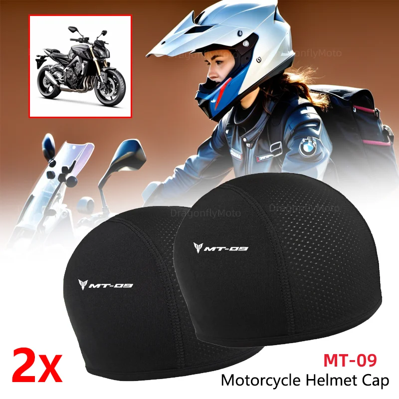 

For YAMAHA MT-09 MT09 Mt 09 2017 2018 2019 Motorcycle Balaclavas Helmet Inner Sweat Wicking Hat for Men Women Sports Hat Caps