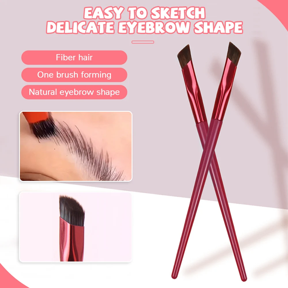 Wild Eyebrow Brush Multifunction Simulated Eyebrow Hair Makeup Brush Square Stereoscopic Painting Hairline Eyebrow Artifact