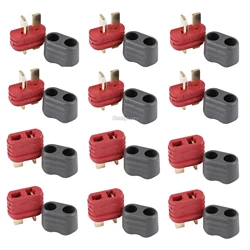 5Pairs/10 pairs Upgraded Amass T Plug Connectors Deans Style with Protection Cover for RC LiPo Battery Motor ESC Control