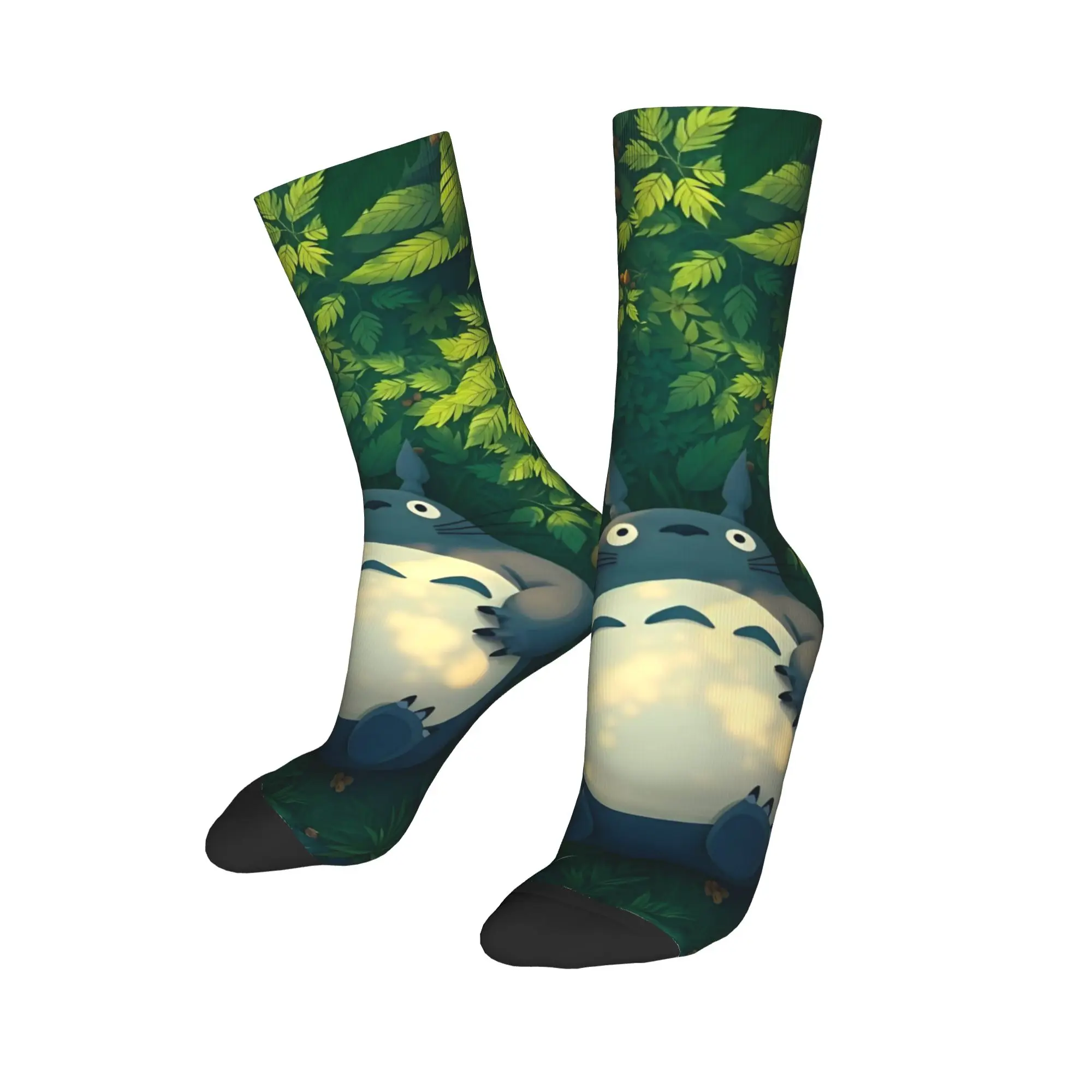 

Totoro-Miyazaki Anime Socks Men Women Polyester Funny Happy Socks Harajuku Spring Summer Autumn Winter Middle Tube Socks Gift