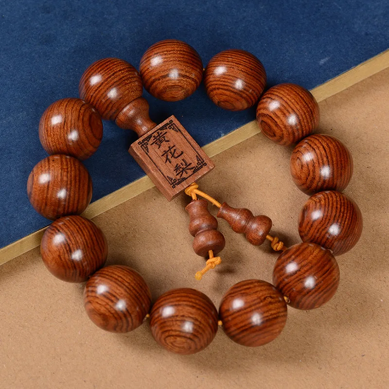 Top Quality Buddha Bead Bracelet Male Amulet Hand Accessories Trendy Rosewood 2cm Beads Bracelets Women Jewelry