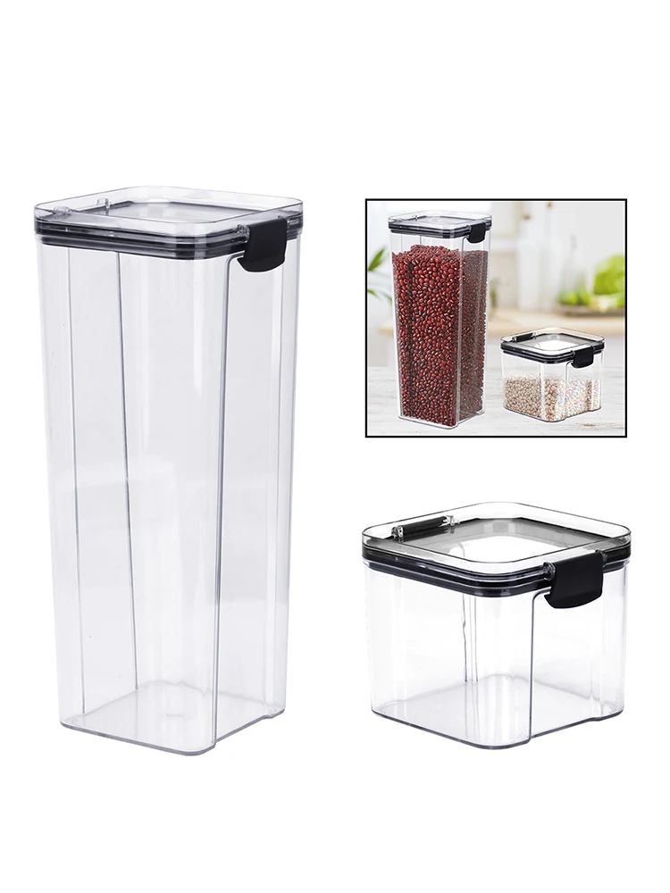 Noodle Multigrain Tank Keep Fresh 700/1800ML Food Storage Container Sealed Cans Bottle Transparent Plastic