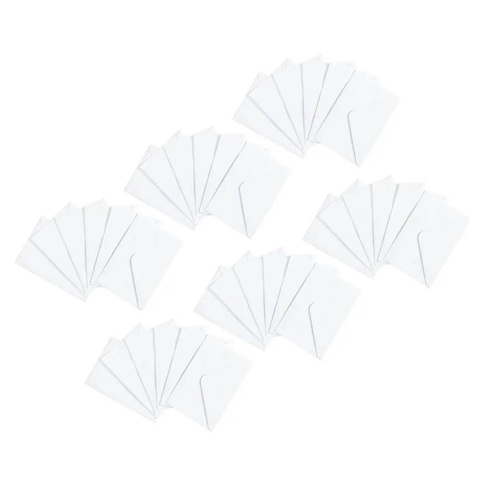 

50Pcs White Paper Envelopes Self Seal Adhesive for Wedding Baby Shower Graduation Business Cards White Envelope
