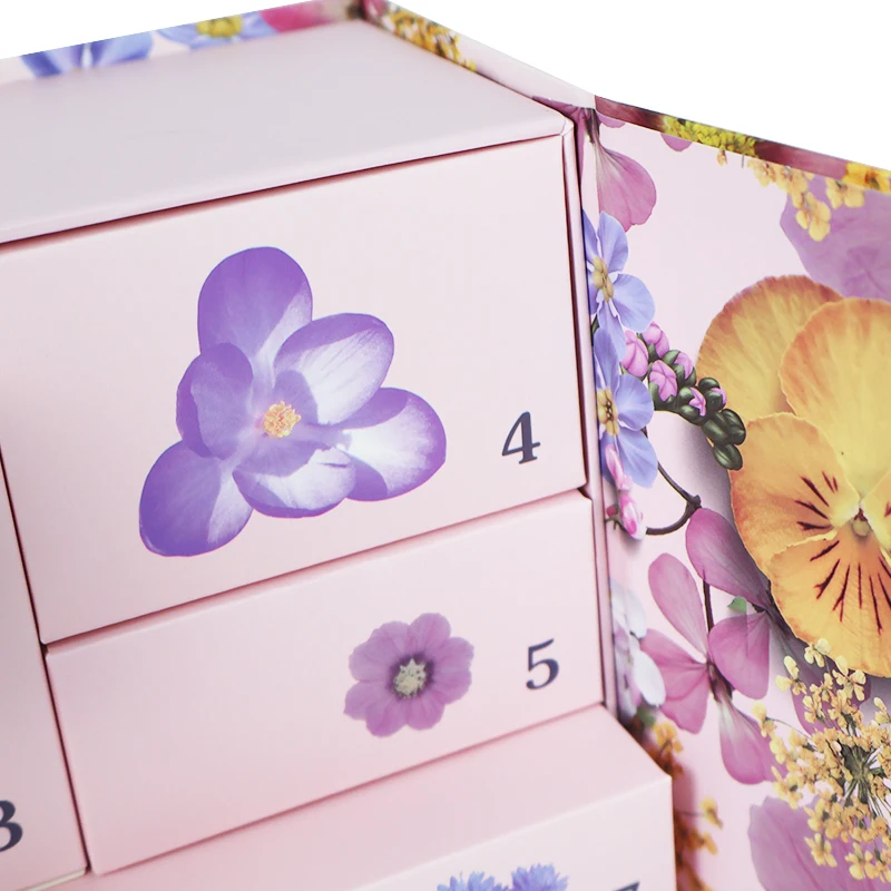 Wholesale Paper Ramadan Christmas Custom Empty Chocolate Ramadan Advent Calendar Box