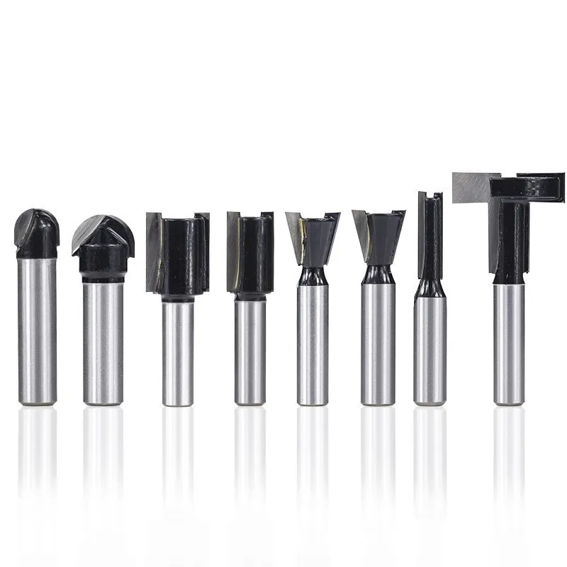 XCAN 8mm Shank Trimmer Ceaning Flush Trim Wood Router Bit Straight End Milll Tungsten Milling Cutters For Wood Woodworking Tools