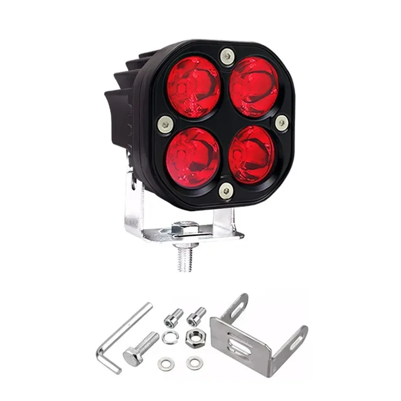

Motorcycle Driving Lights Led Work Light Bar Square Spotlight For 4x4 Offroad Tractors Car Fog Lamp Green/Red 3 Inch 40W