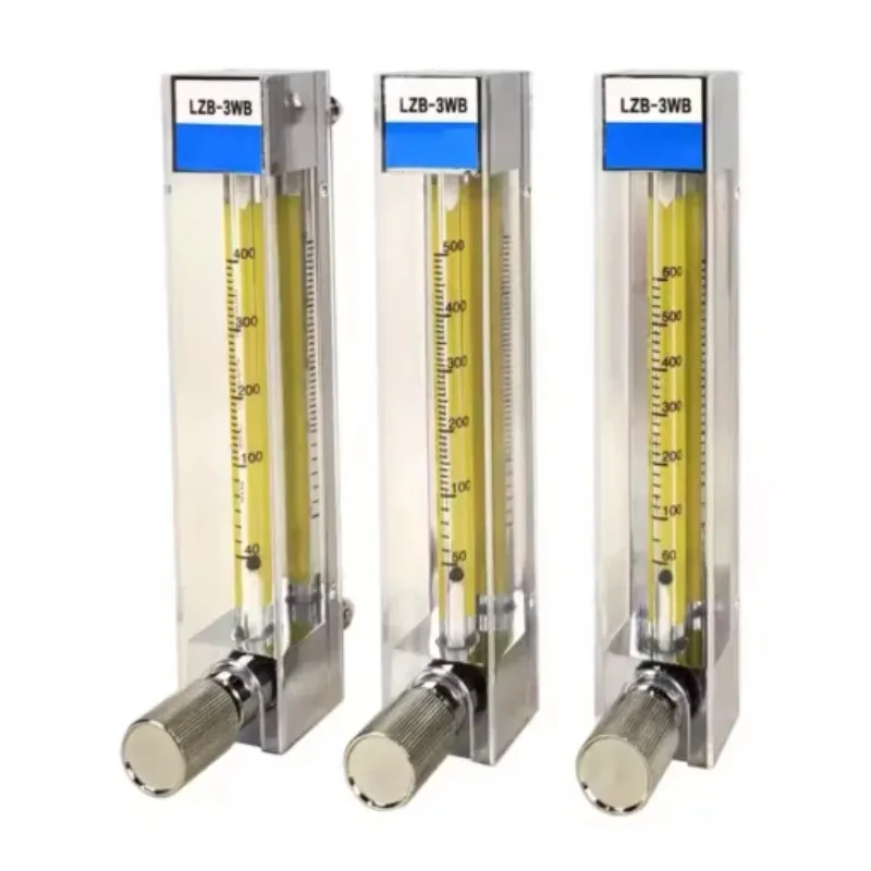 LZB-3WB Low Flow Air Flow Meter 2.5-1000ml/Min gas flowmeter Rotameter With Control Valve