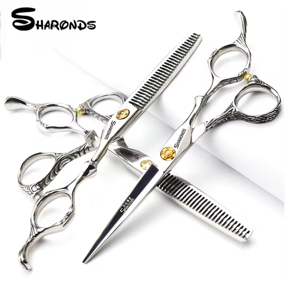 

SHARONDS Hairdressing Scissors Exclusive Professional Hair Salon Cutting Exclusive Barber Stylist Thinning Shears Hair Scissors