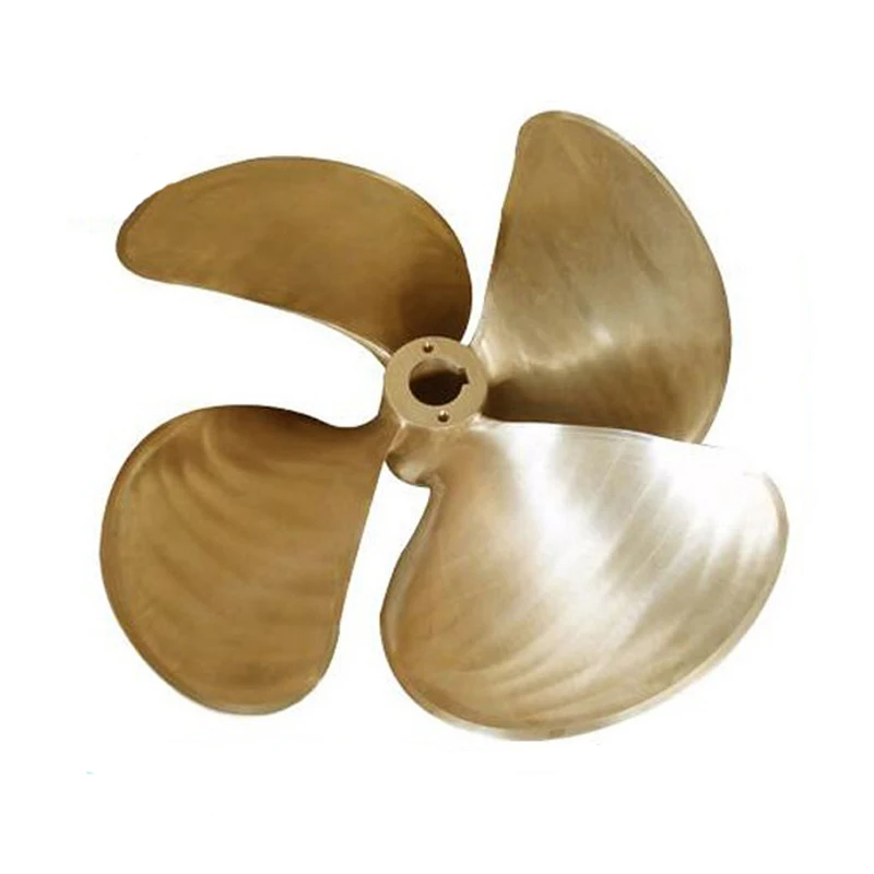 High-Speed Copper Stern Thruster Industrial Marine Propeller with 5 Blades Gold for Boat/Ship New