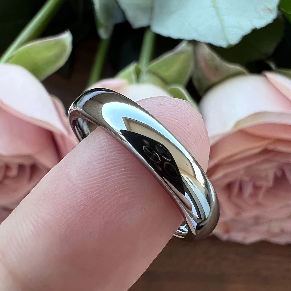 3MM Wemen der Wolfram Hochzeit Ringe Für Männer Mode Engagement Gewölbtem Bands Poliert Fertig Komfort Fit – Detail 14