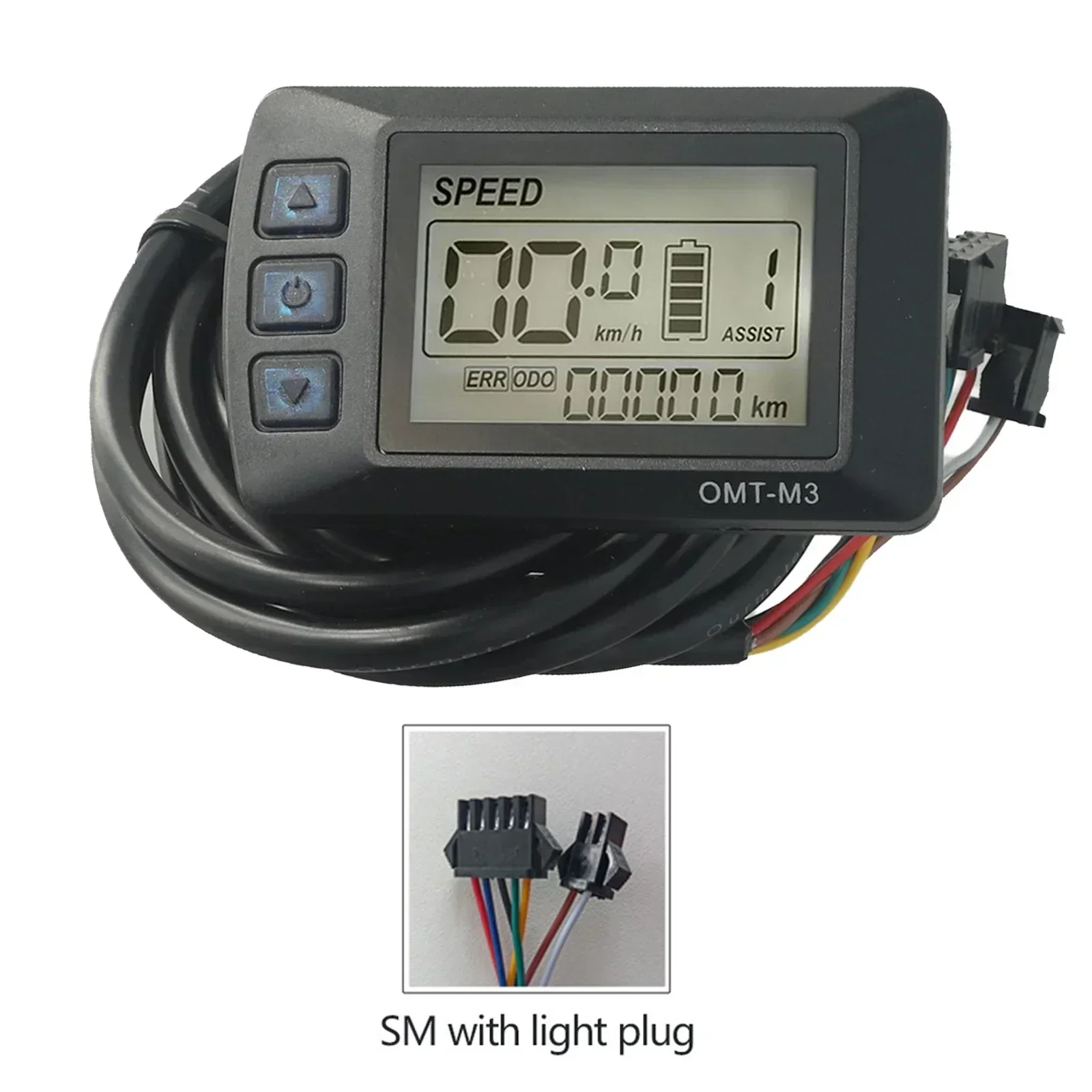 36V 48V OMT-M3 Display UART 5-Pin SM Plug Batterie Charge Panel Time Component Electric Bike Power Practical Accesssory