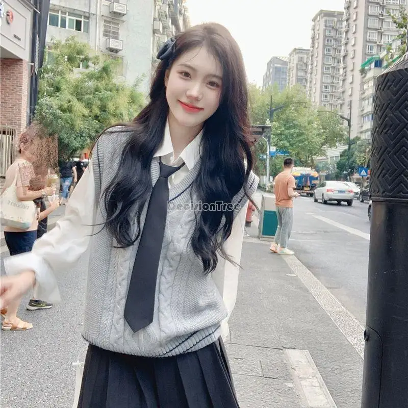 2025 autumn new Japan korea style new women fashion school jk uniform improved college style school uniform vest jk uniform a709