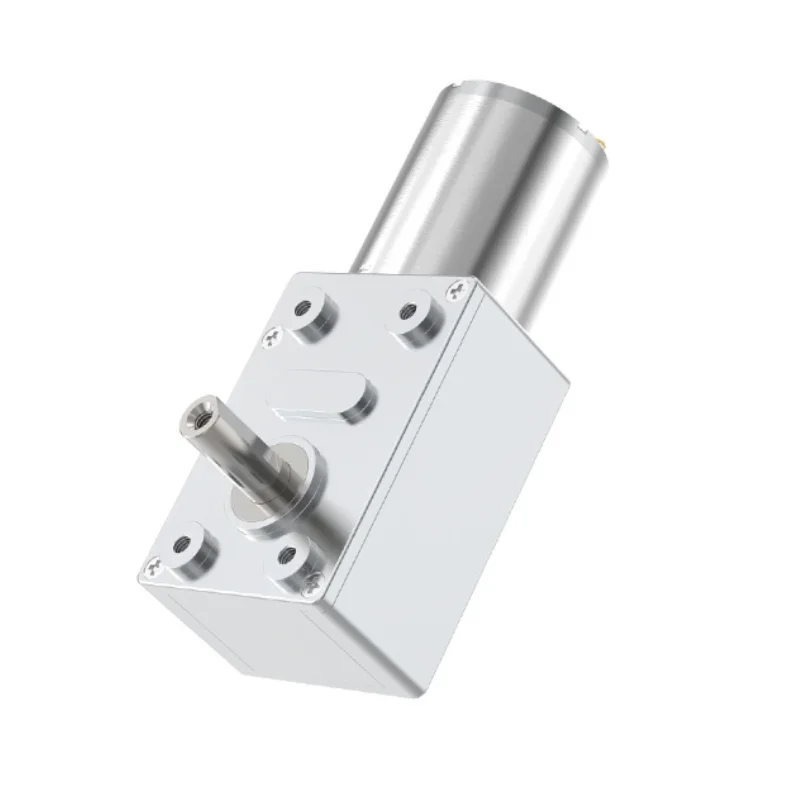 JGY-370 תולעת מיקרו מנוע הילוך 6v ~ 24v 6rpm ~ 210rpm קדימה ולהפוך מתכווננת מהירות מומנט גבוהה מומנט נעילה עצמית מוברש מנוע dc