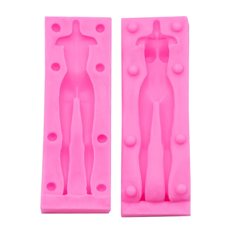 3D Super Large Human Man Women Torso Body Silicone Mold Fondant Chocolate Cake Decoration Tool Wax Candle Mold For DIY Resin Art