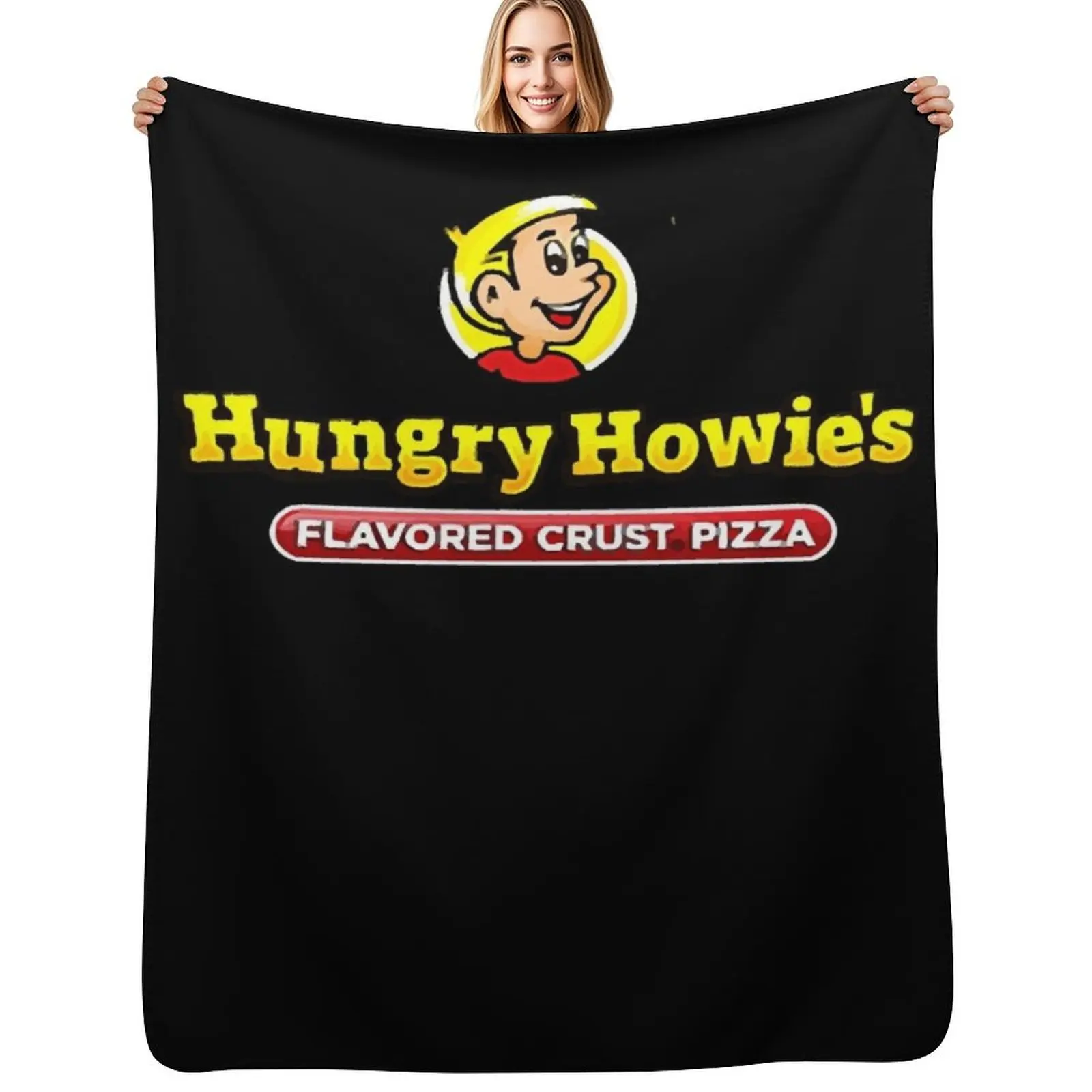 

Hungry Howie's Pizza Throw Blanket Flannel Fabric Luxury Designer halloween sofa bed Blankets