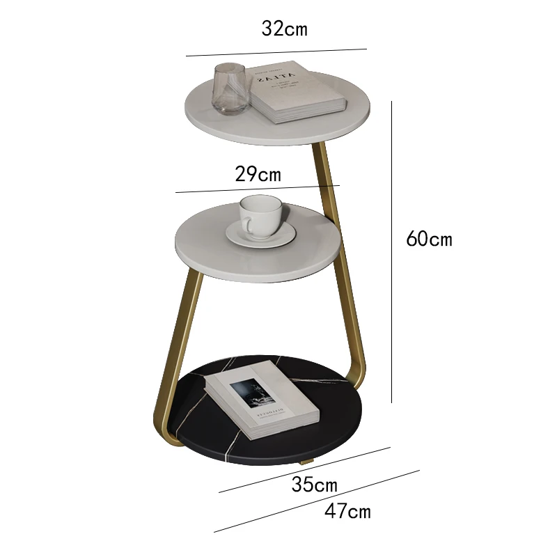 Luksusowe stoliki kawowe nowoczesny lekki przenośny okrągły mały pomocniczy stolik boczny salon Zigon Sehpa meble pokojowe MQ50CJ