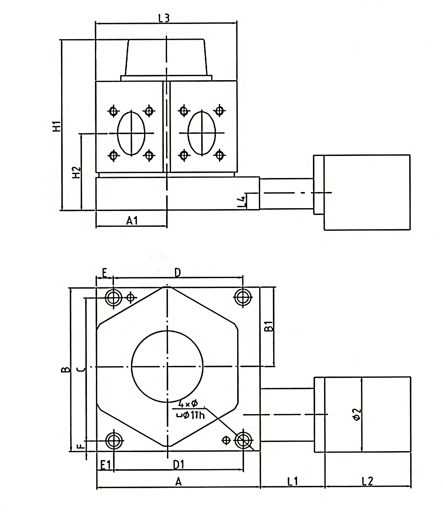 LD6 cnc lathe auto change tool 6 position vertical turret cnc lathe turret tool post