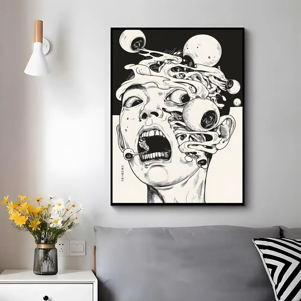 Dark Concept G-grotesque Poster Trendy Aesthetic Wall Decor for Dorm & Bedroom