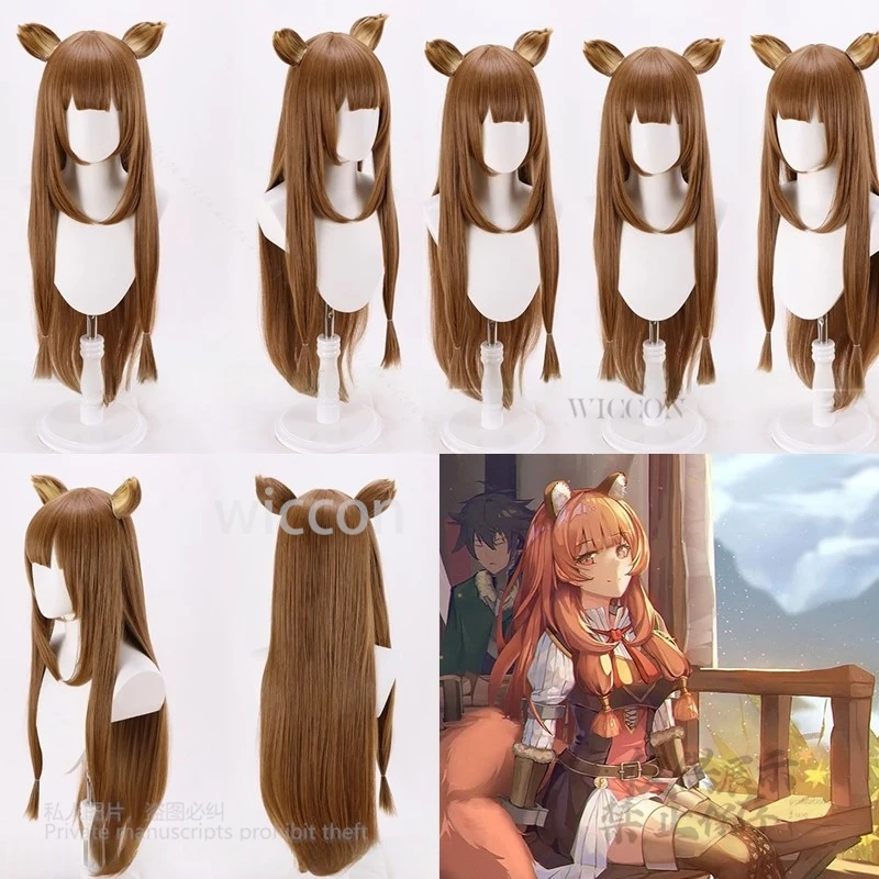 

Raphtaria Cosplay Costume Anime Tate No Nariagari Raphtalia Heat Resistant Synthetic Hair Wigs Halloween Party Female Cosplay