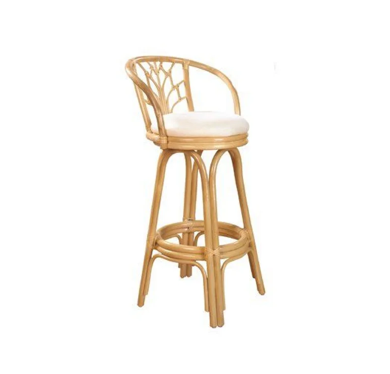 Hochwertiger, neu gestalteter Rattan-Barstuhl