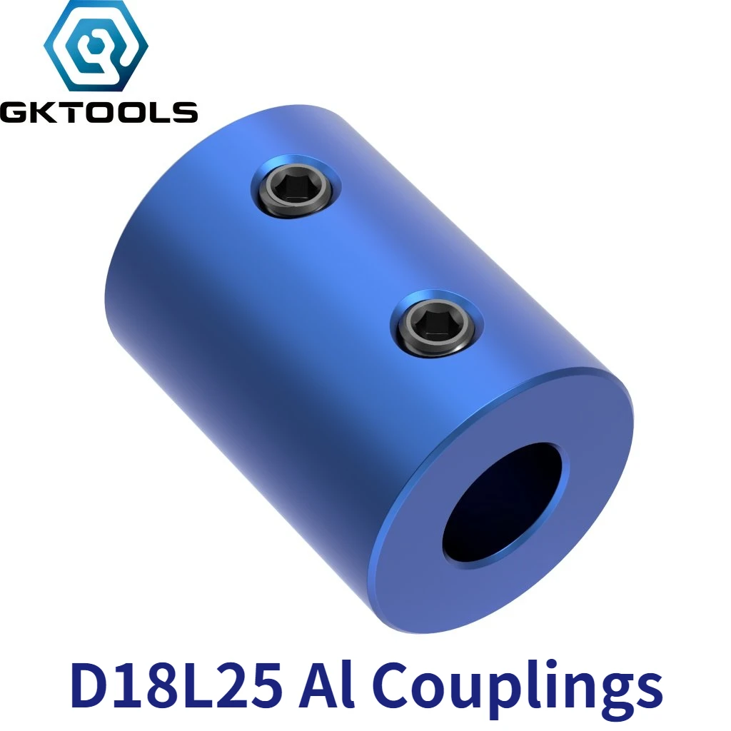 GKTOOLS D18L25 Aluminum Alloy Couplings Bore 3/4/5/6/6.35/8/10mm Black Flexible Shaft Coupler 3D Printers Stepper Motor Parts