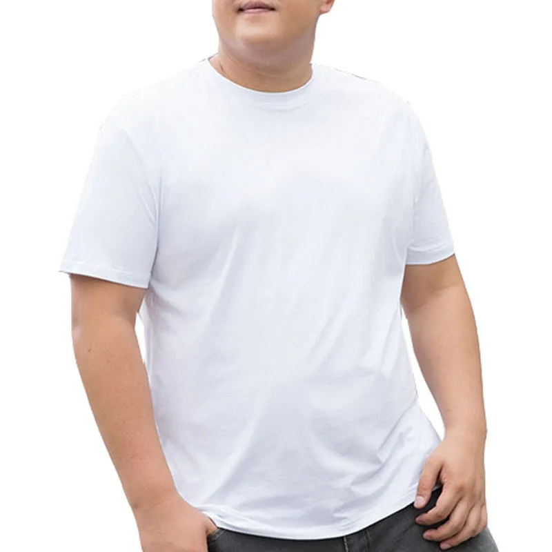 Summer Plus size men tshirt 5XL 6XL 7XL 8XL 9XL bust 148cm Loose casual tshirt men 4 colors