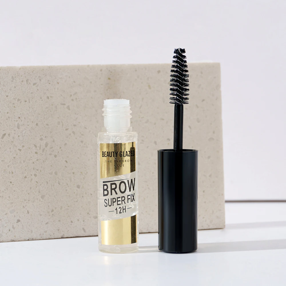 BEAUTY GLAZED Gel para cejas con cepillo Líquido para peinar cejas resistente al agua y de larga duración de secado rápido para todo tipo de piel