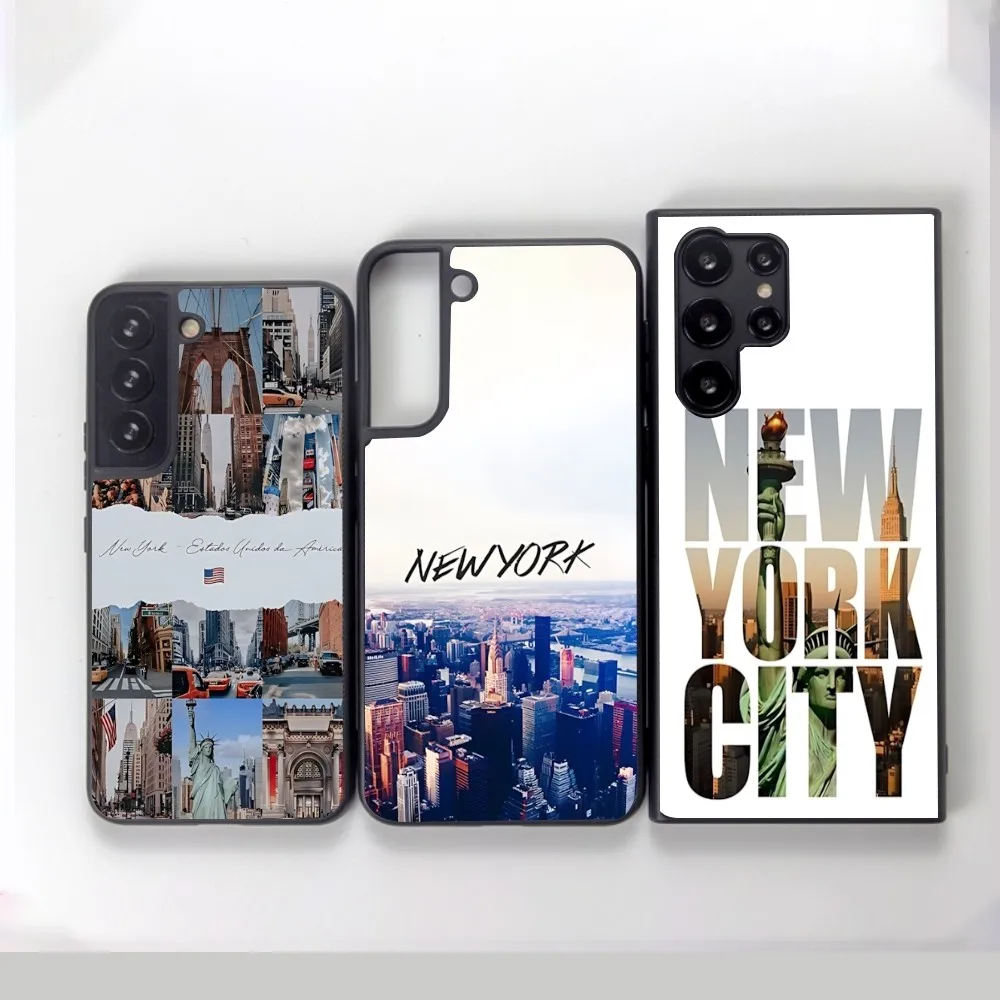 

New York Central Phone Case For Samsung Galaxy A52 A12 A51 S21 Edge S22ULTRA S23 S20LITE Plus Ultra Black Cover