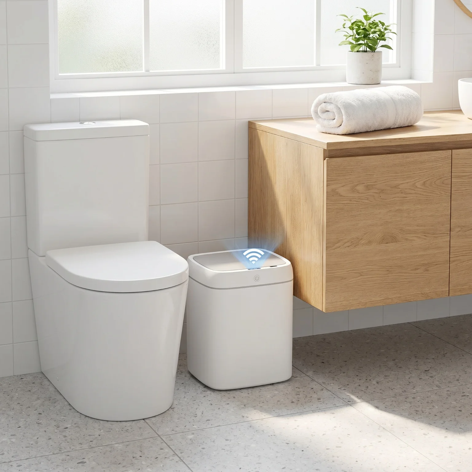 뚜껑이 있는 자동 쓰레기통, 모션 센서 터치리스 스마트 - Smart Home Junkie 리뷰 및 가격