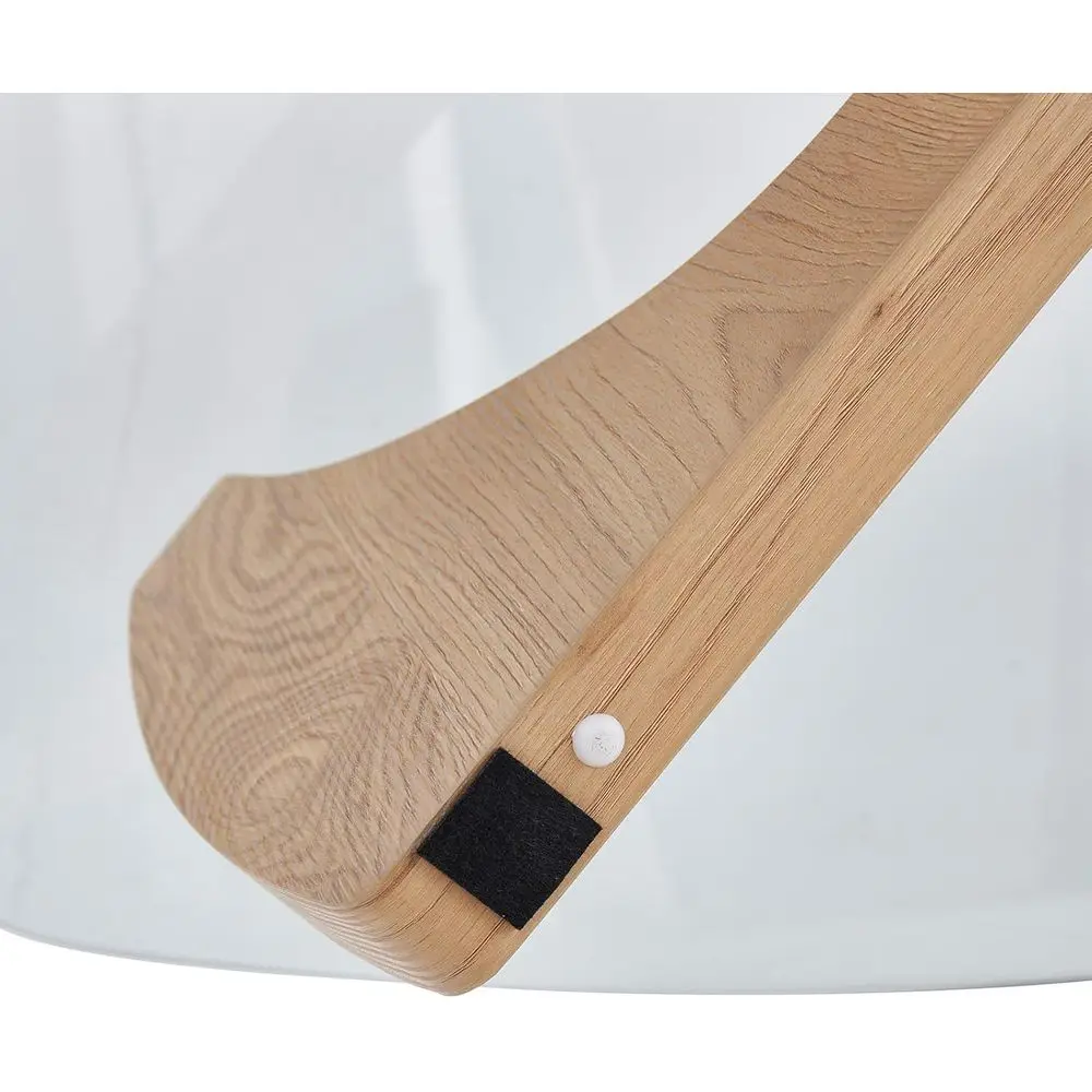 Triangular Modern Wooden Side Table - Nature Wood, High-End Living Room Furniture