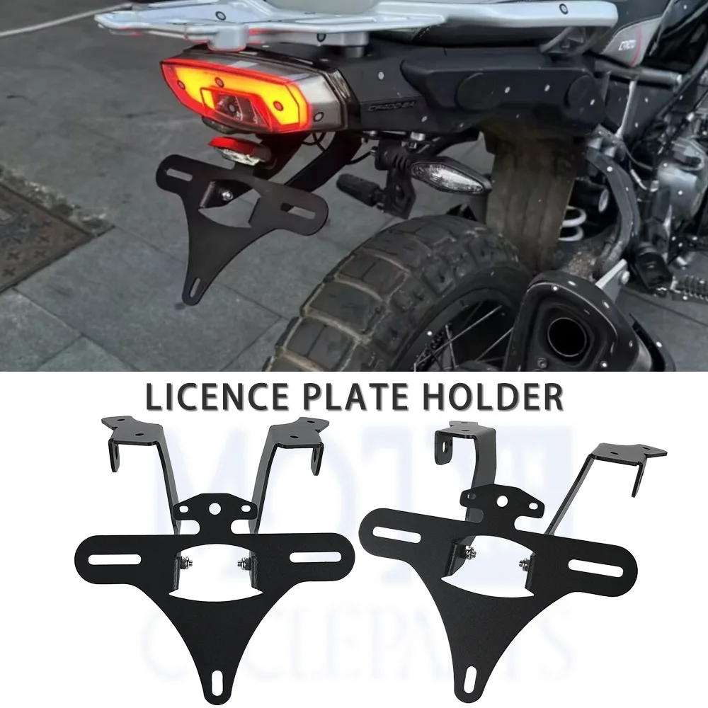 

2027 FOR CFMOTO 450MT IBEX 450 800MT-X 2024-2026 Motorcycle License Plate Holder Bracket Rear Tail Tidy Fender Eliminator Kit