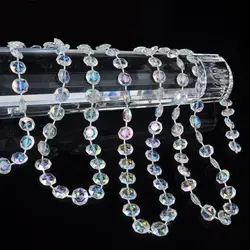 Crystal Gems Bead Garland Strengen Daimond Voor Manzanita Tree Kroonluchter Kraal Lamp Ketting Voor Kerst Bruiloft Decoratie