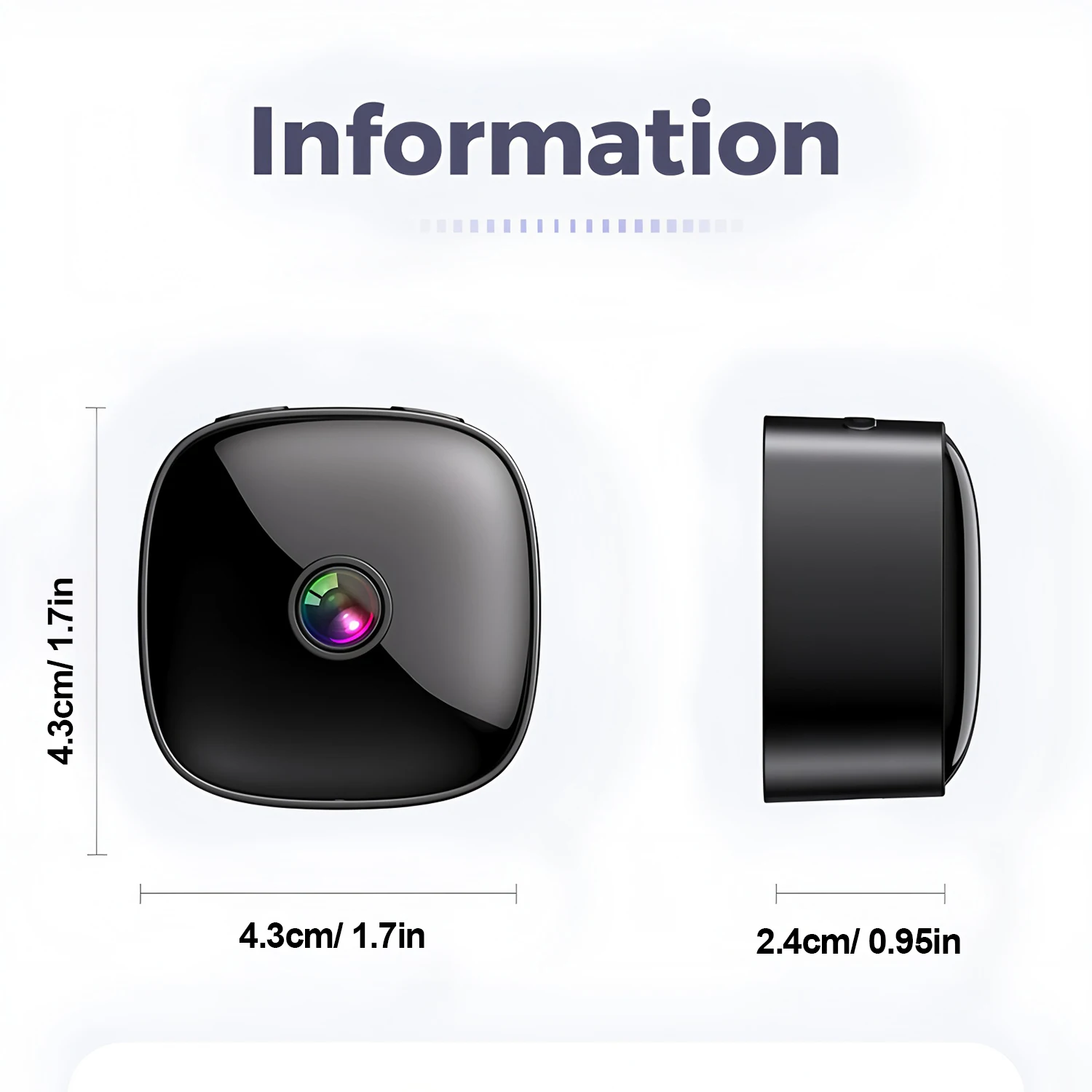 New 1080P Camera Wireless WiFi 2.4G Indoor Security Night Vision Camera Two-way Voice Video Recorder Anti-theft Remote Monitor