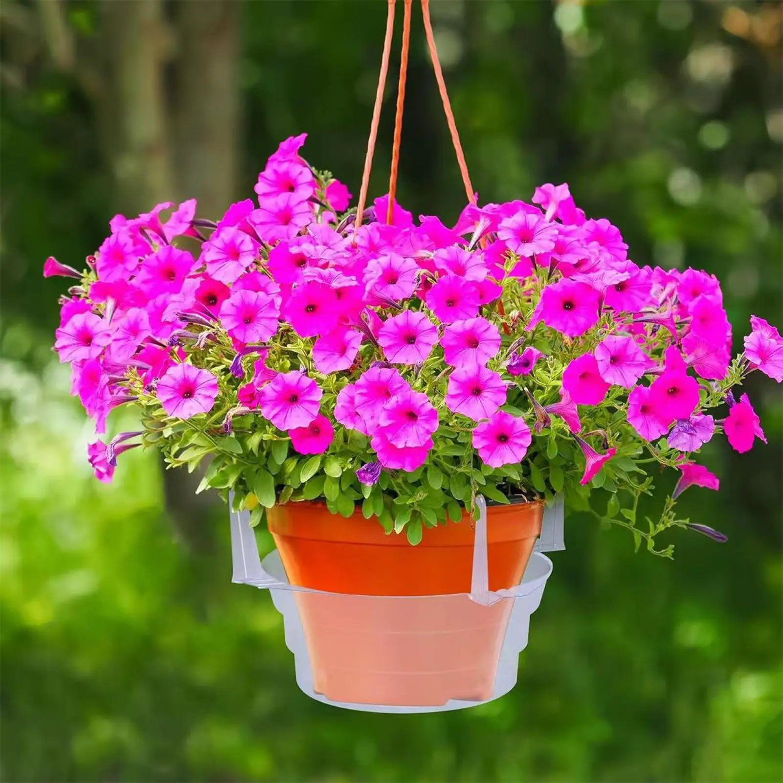 Breathable Leak Proof Plant Pot Trays Clear Saucers Sturdy Base For Potted Plants In Home Office Garden And Living Space