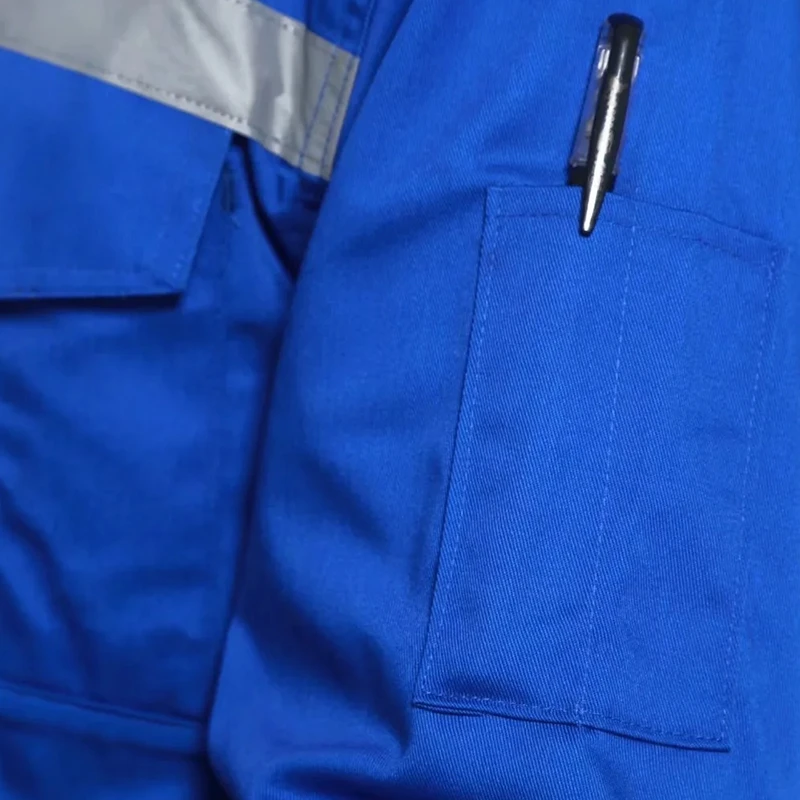 맞춤형 로고 작업복 상의 DIY 디자인 로고 자동차 수리 및 청소용 긴팔 지퍼 작업복 다용도 포켓 유니섹스 셔츠