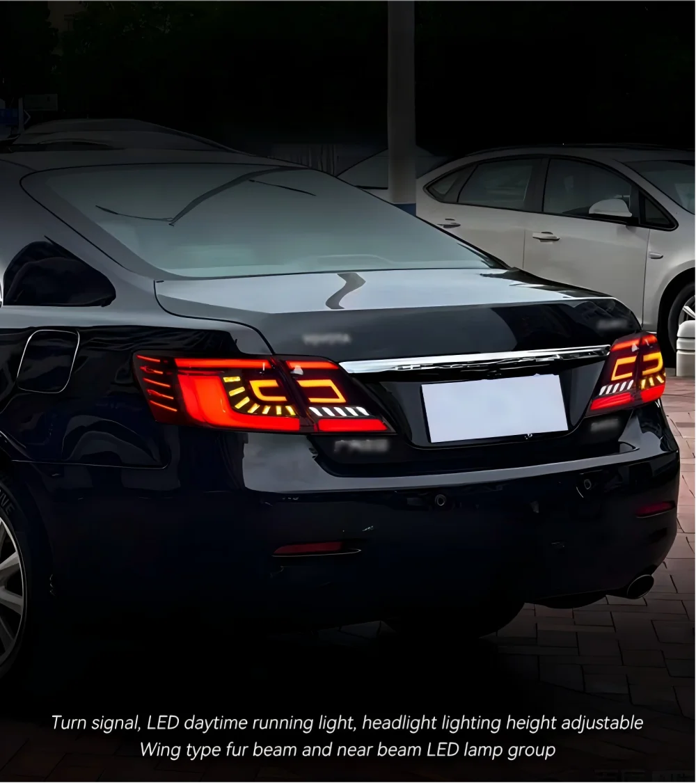 LED Tail Lights for Toyota Camry USA Type 2007-2011 DRL Start up Animation Back Lamps Assembly