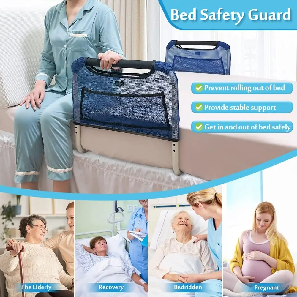 Double Bed Rail U Bar For Medical Bed Safety Assisting Rails Bed Support For Elderly Adults Under Mattress Handrail Hospital