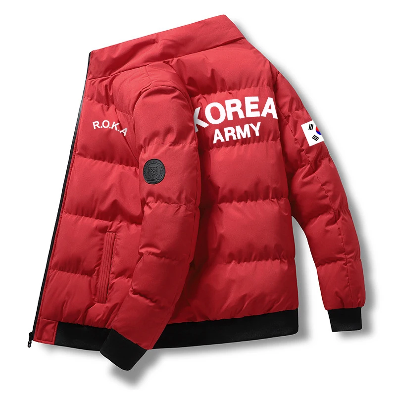 2022 Winter KOREA  R.O.K.A Men\'s Down Jacket Outdoor Thermal Sports Jacket Work Casual Men\'s Cooling Long Sleeve Jacket