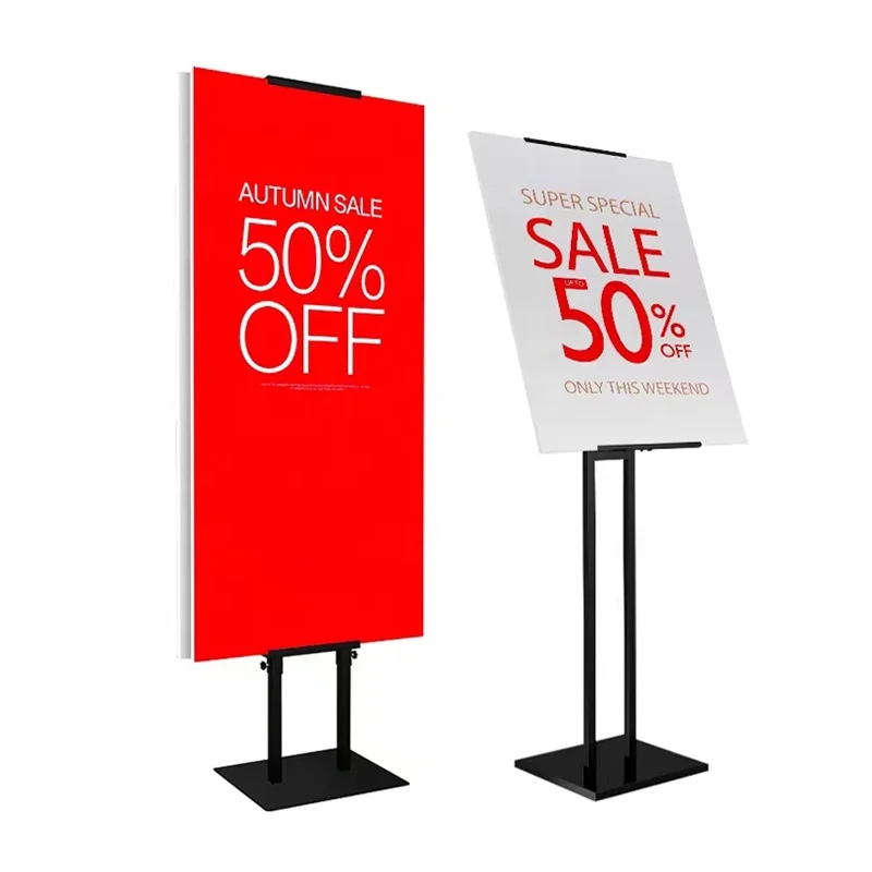 

Floor-to-ceiling poster stand, billboard display stand, stand
