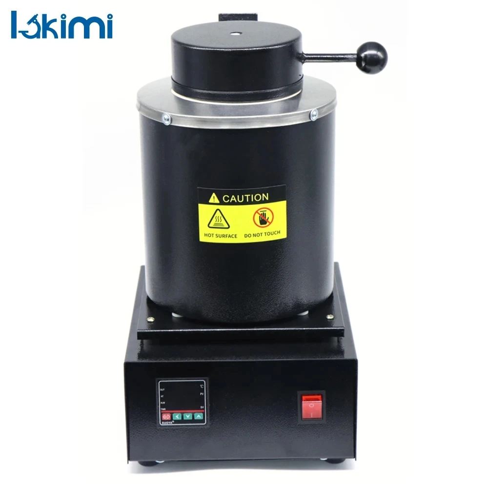 

Metal Melting Furnace with LED Display Screen Lakimi 3KG Precious Gold Silver Furnace Kit Crucible Machine LK-M01