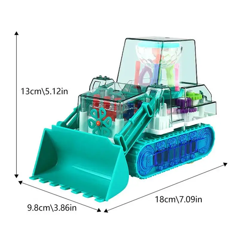 건설 불도저 장난감 건설 트럭 장난감, 빛과 음악, 현실적인 차량 모델 장난감, 전기 불도저