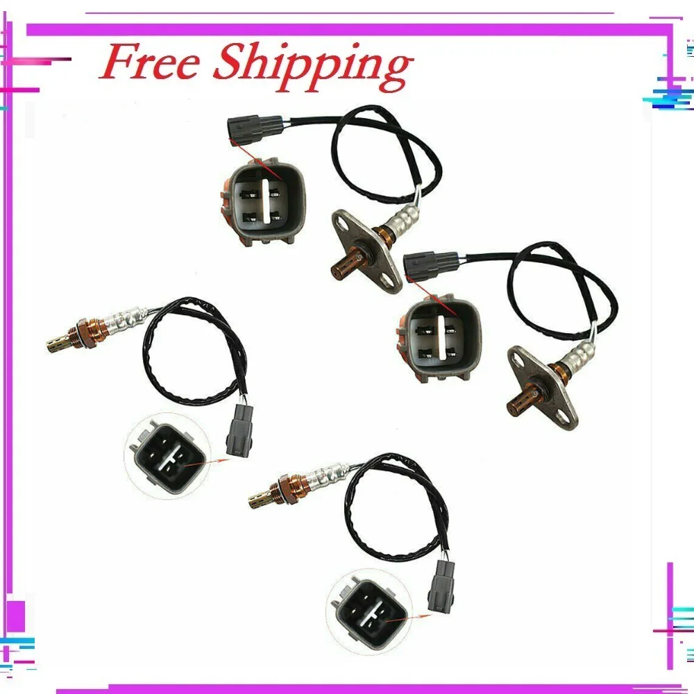 TIANBANG  4pcs Oxygen Sensor  for Toyota  Land Cruiser Sequoia Tundra Lexus LX470 V8 4.7L Upstream & Downstream