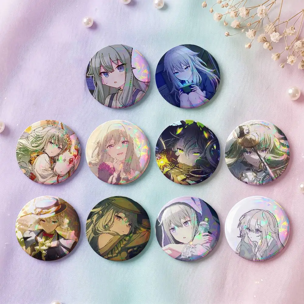 Kusanagi Nene Anime Figure Badges 25 32 44 58 75 Mm Round Cosplay Pin Bag Decor Fans Collect Friends Gifts Brooch Souvenir