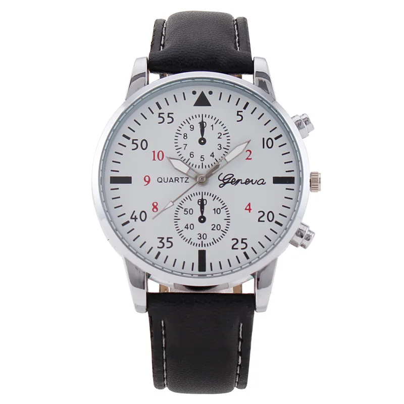 Men Quartz Watch Leather Strap Simple Stylish Business Casual Male Wristwatch Fashion Student Popular Casual Luminous Boy Gifts