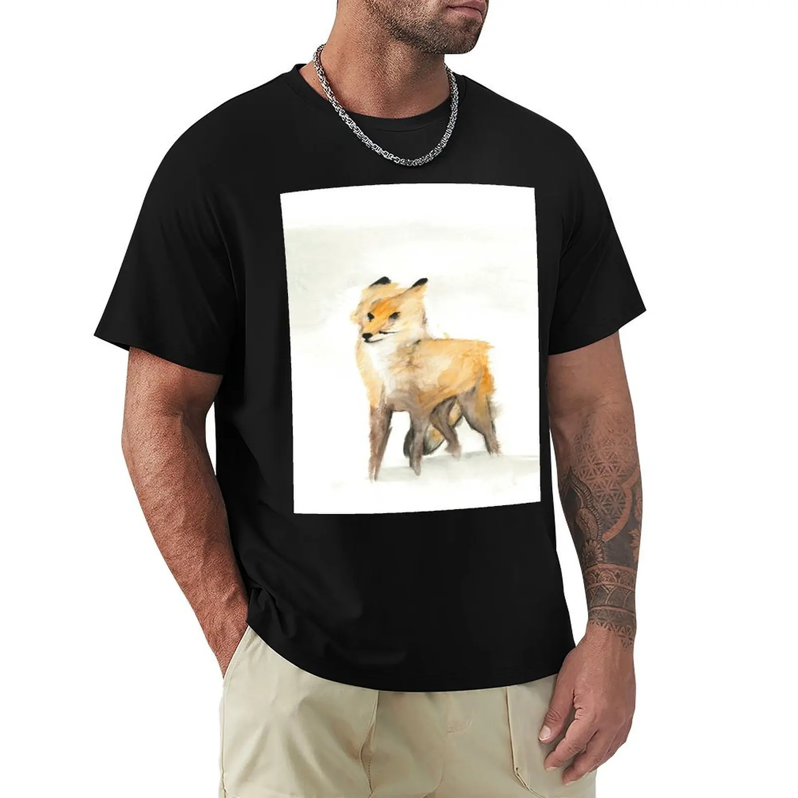 

Wimdy Fox Watercolour Painting T-Shirt clothes fashion shirts mens funny t shirts
