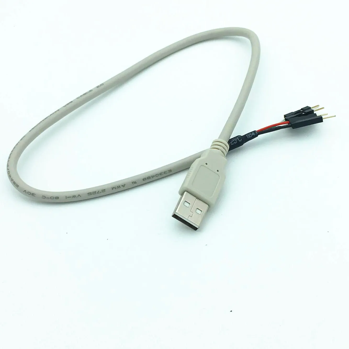 USB ذكر إلى 2.54 مللي متر الإسكان ذكر 1P كابل واحد USB ذكر إلى دوبونت كابل USB ذكر تحويل كابل 40 سنتيمتر