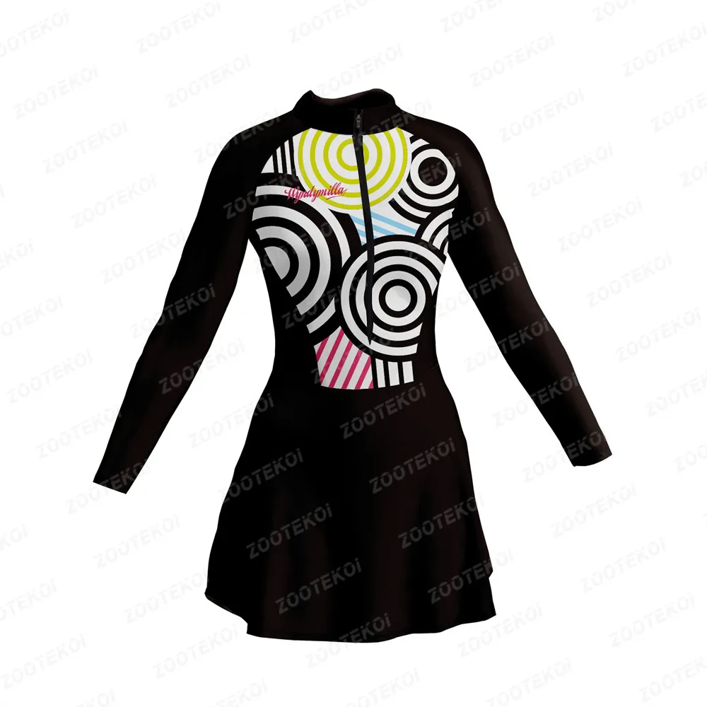 Macaquinho Saia Triathlon Sexy Little Dress Female Cycling Short Skirt Skinsuit Vestidinho Lycra Fabric Comfort Bike Clothing