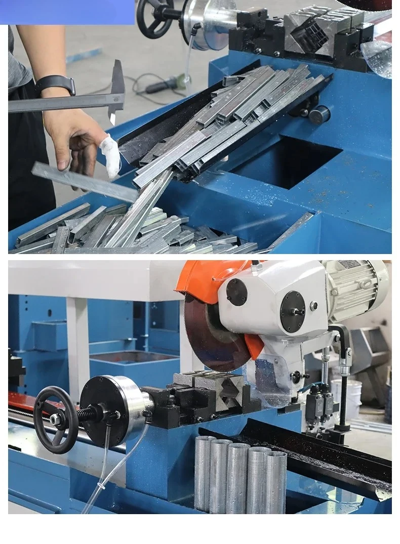 Pipe cutting machine automatic CNC servo feed 325 high precision desktop iron stainless steel metal