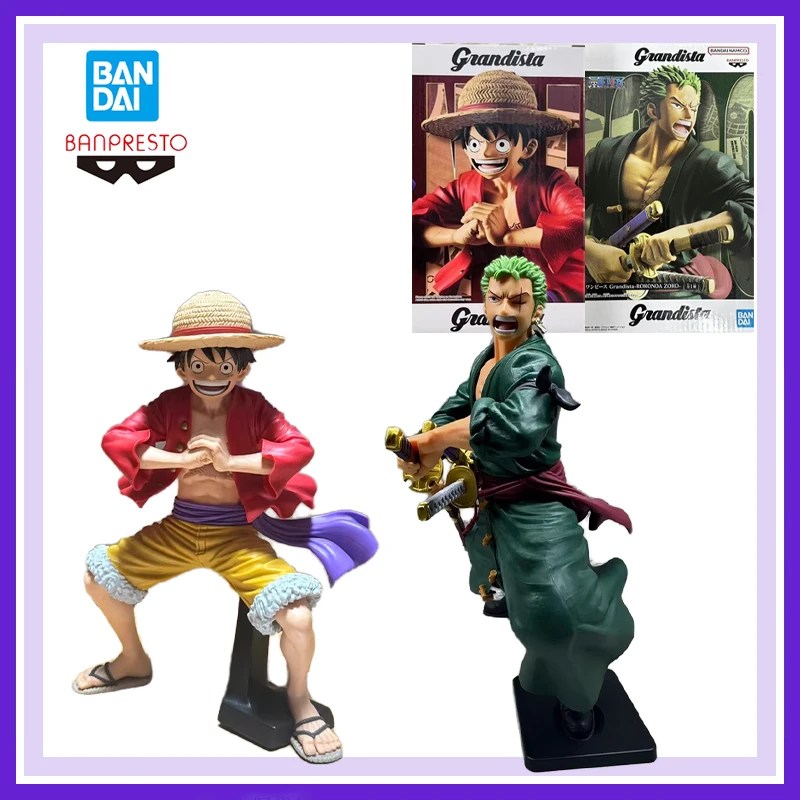 

Абсолютно новая, оригинальная, нераспечатанная фигурка Bandai Banpresto One Piece Grand Line Series: Монки Д. Луффи, Ророноа Зоро, настольное украшение