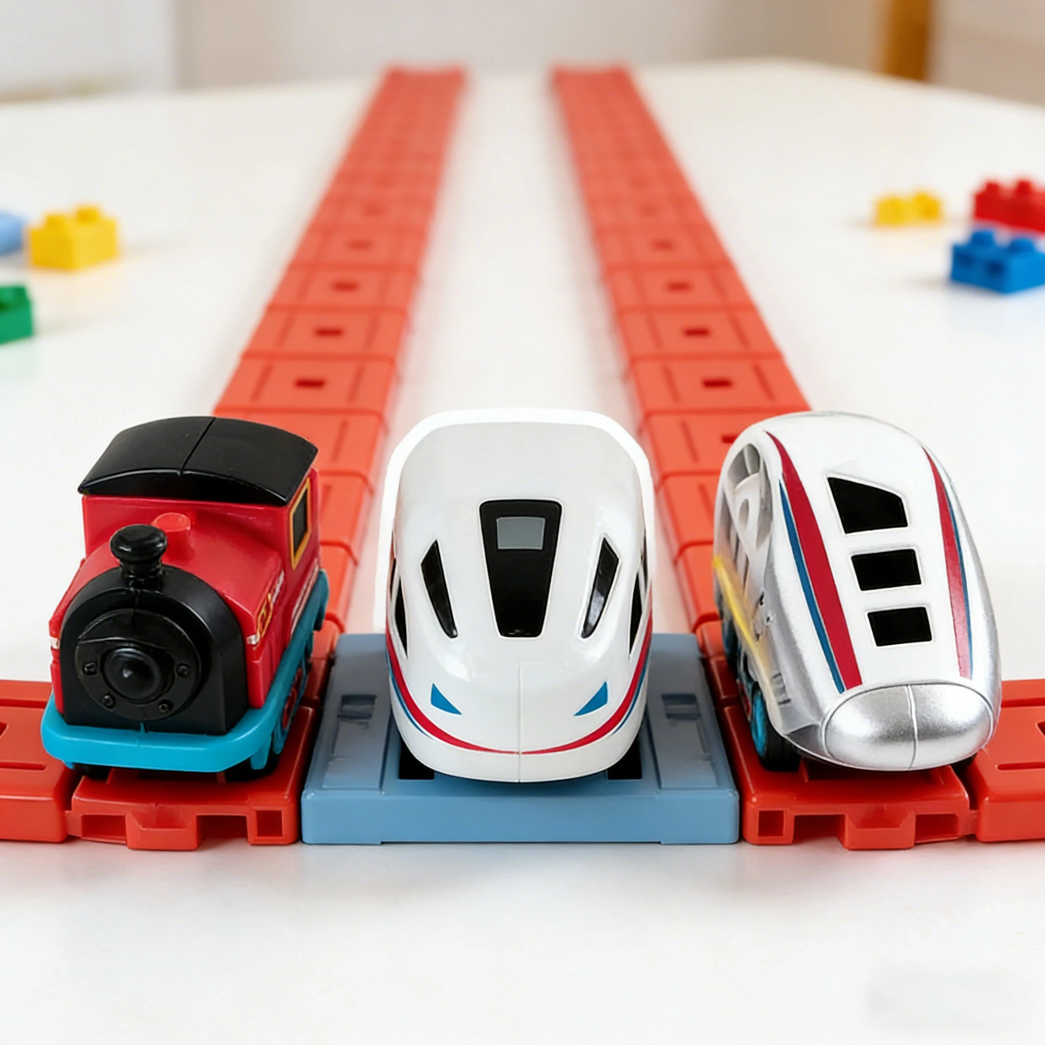 2026 Magnetic Car Toy Compatible with Klickrail Electric Train Sets, Expansion Track Accessory